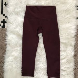 Lululemon wunder under high rise crop